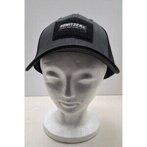 Howitzer Patriot Manufacturing Co. Dark Grey Black Hat Trucker Cap Snapback Adj.